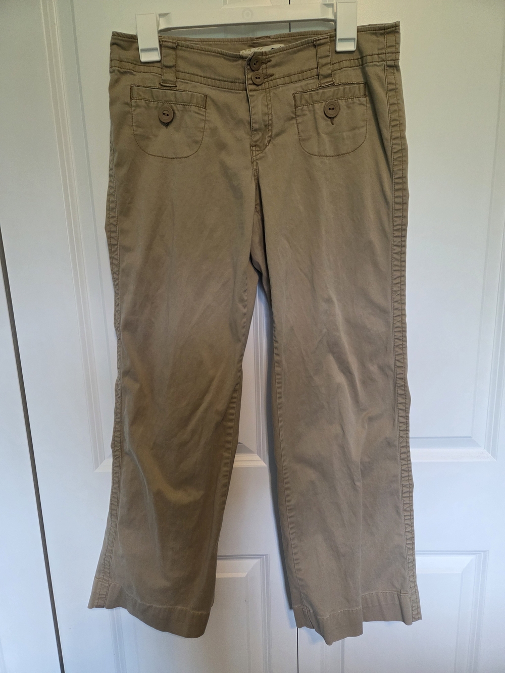 Aeropostale Women's Khaki Wide-Leg Casual Pants